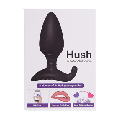Hush - Bluetooth Butt Plug Sex Toy & packaging