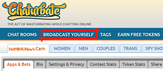 Join Chaturbate and Broadcast Yourself to fans and earn money