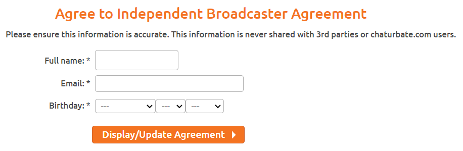 Agree to Independent Broadcaster Agreement