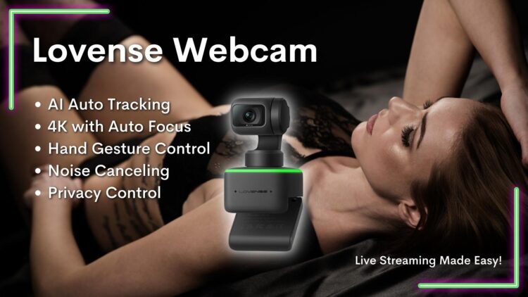 The 4K AI tip-activated webcam from Lovense