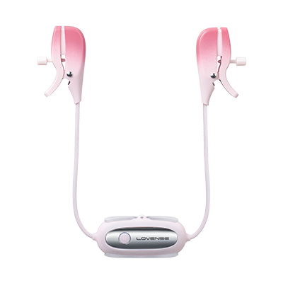 Gemini - App-controlled vibrating nipple clamps by Lovense