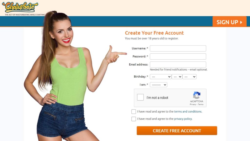 Learn how to sign up to Chaturbate and set up your Chaturbate model account
