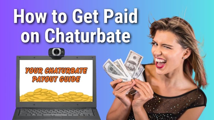 Beautiful young lady holding holding her Chaturbate payout